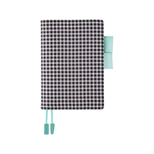 Hobonichi - Gingham (Black) | A6 Techo Cousin Cover