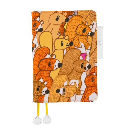 Hobonichi - 100%ORANGE: Squirrel Squadron | A6 Techo Cover