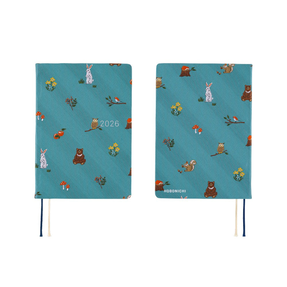 Hobonichi - 2026 HON, Bow & Tie: In the Forest | A6 English