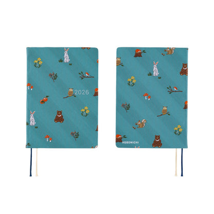 Hobonichi - 2026 HON, Bow & Tie: In the Forest | A6 English