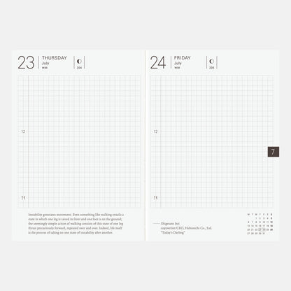 Hobonichi - 2026 Techo Planner Book | A6 English