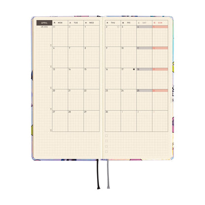 Hobonichi - 2026 Weeks, Candy Stripper: Random Dog & Cat (Aurora) | English