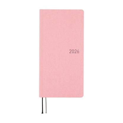 Hobonichi - 2026 Weeks, Colors: Strawberry Milk | English
