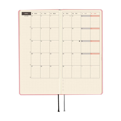 Hobonichi - 2026 Weeks, Colors: Strawberry Milk | English