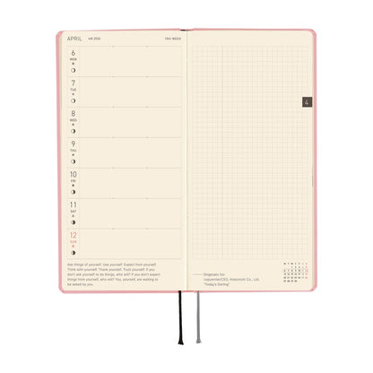 Hobonichi - 2026 Weeks, Colors: Strawberry Milk | English