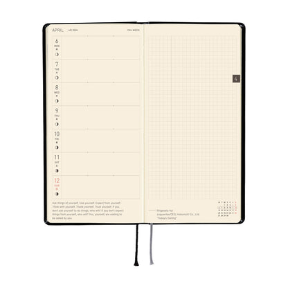 Hobonichi - 2026 Weeks, Yumi Kitagishi: White Cat's Daily Life | English