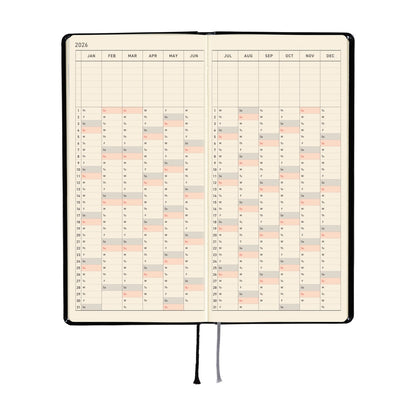 Hobonichi - 2026 Weeks, Yumi Kitagishi: White Cat's Daily Life | English