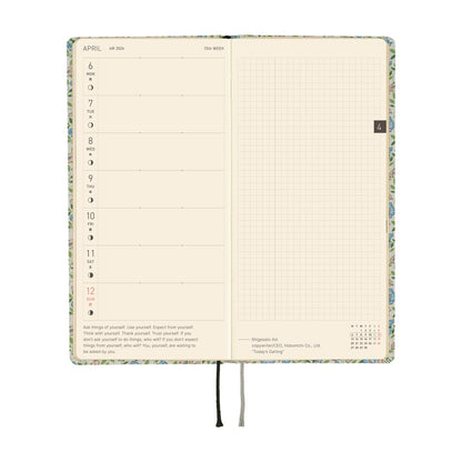 Hobonichi - 2026 Weeks, Liberty Fabrics: Sasha Kiora | English