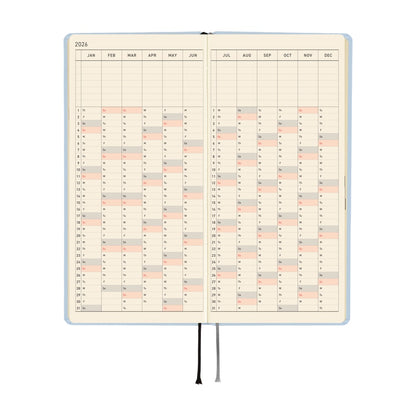 Hobonichi - 2026 Weeks, Colors: Sky Mist | English