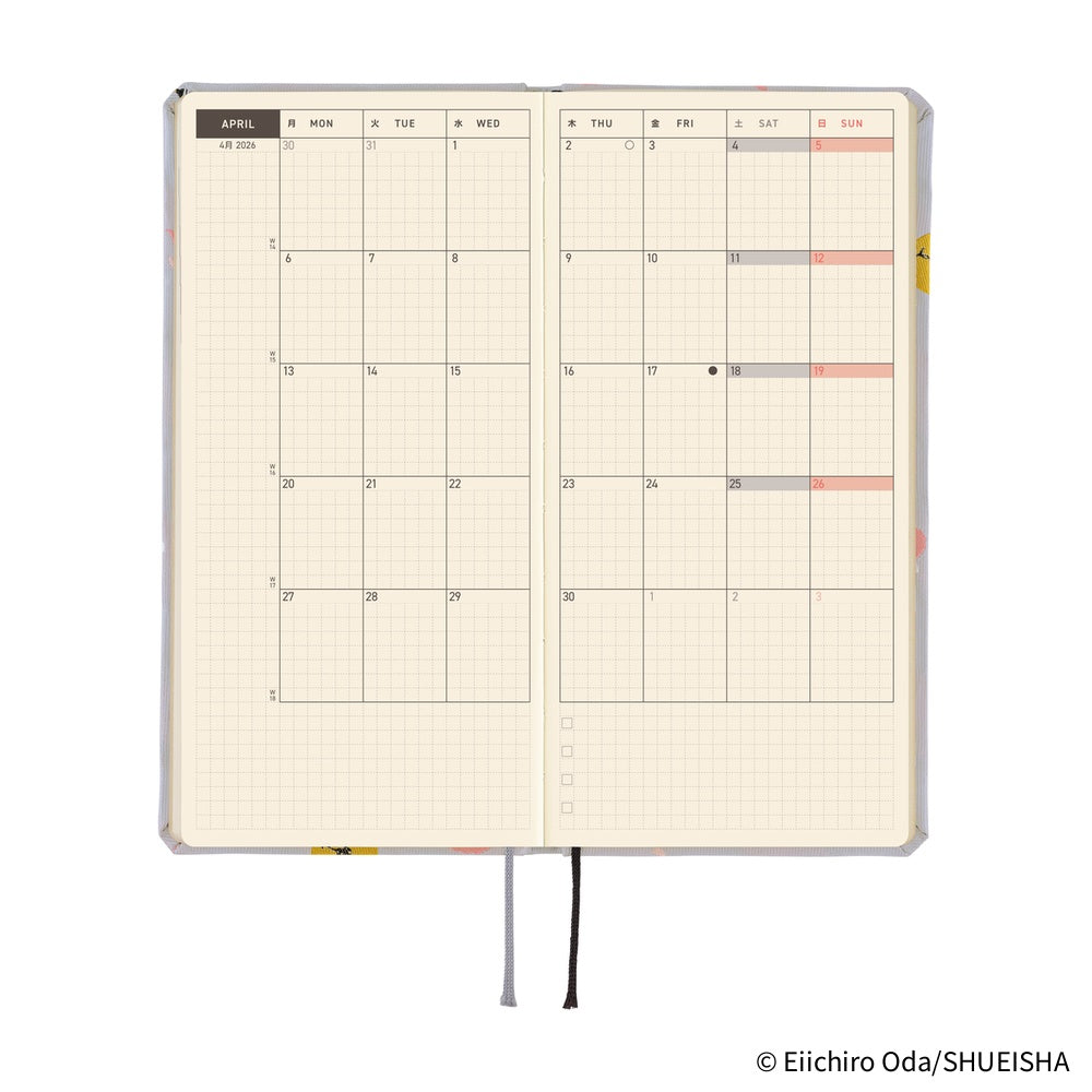 [Pre-Order] Hobonichi - 2026 Weeks, ONE PIECE Magazine: Hiriluk’s Cherry Blossoms