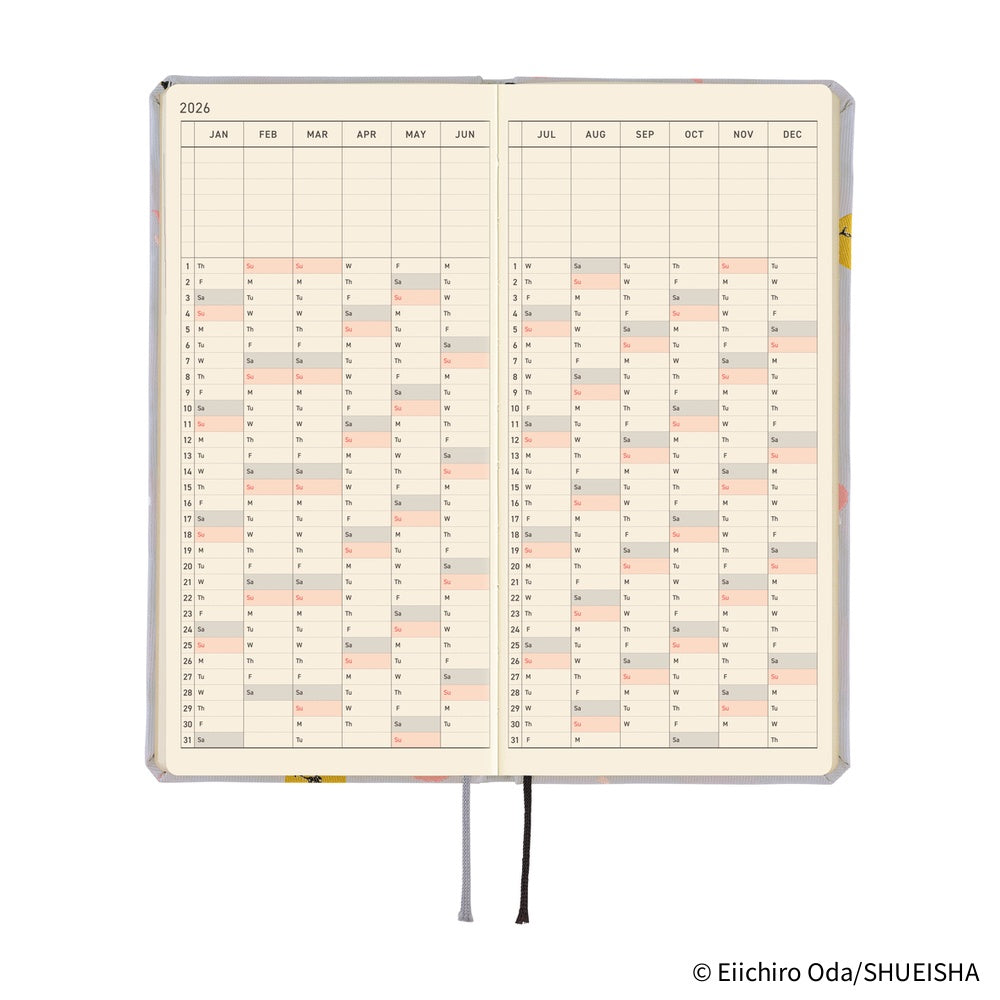 [Pre-Order] Hobonichi - 2026 Weeks, ONE PIECE Magazine: Hiriluk’s Cherry Blossoms