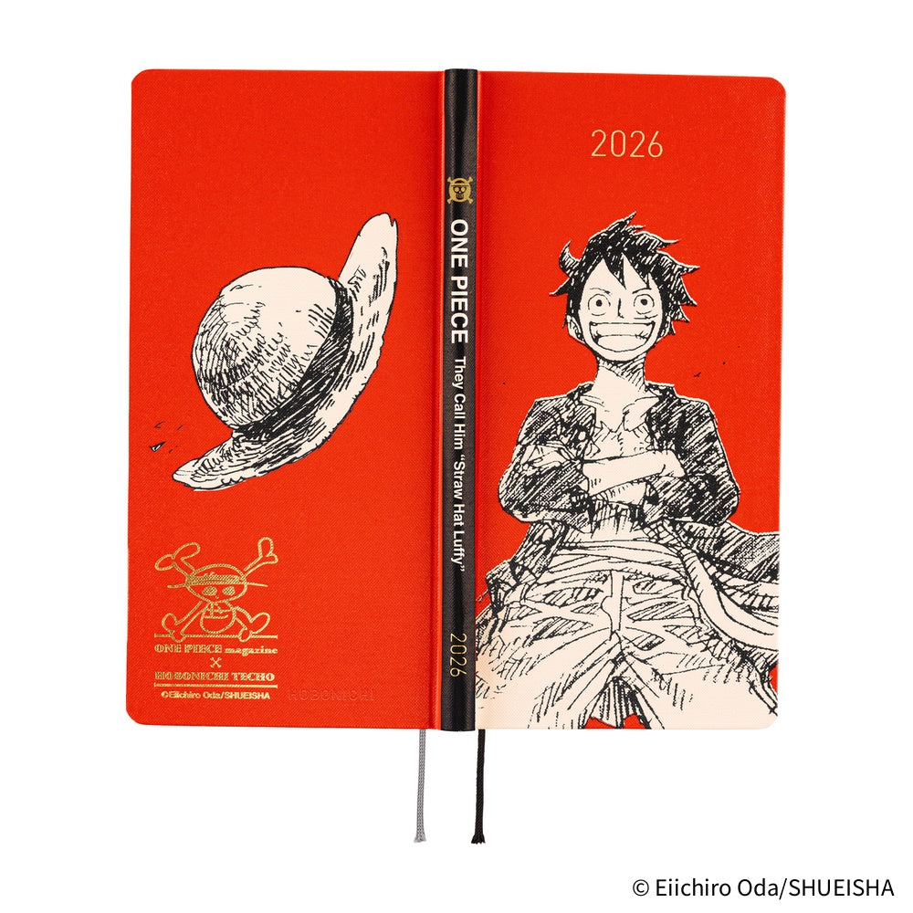 [Pre-Order] Hobonichi - 2026 Weeks, ONE PIECE Magazine: Straw Hat Luffy (Red)