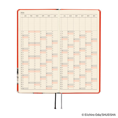 [Pre-Order] Hobonichi - 2026 Weeks, ONE PIECE Magazine: Straw Hat Luffy (Red)