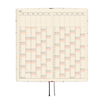 Hobonichi - 2026 Weeks, 100%ORANGE: Squirrel’s Moving Day | English