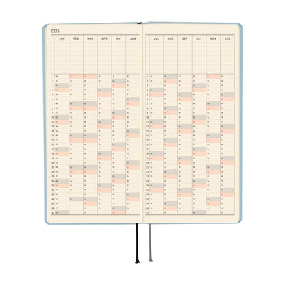 Hobonichi - 2026 Weeks, Paper Series: Sky | English