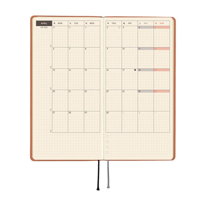 Hobonichi - 2026 Weeks, Smooth: Milk Cocoa | English