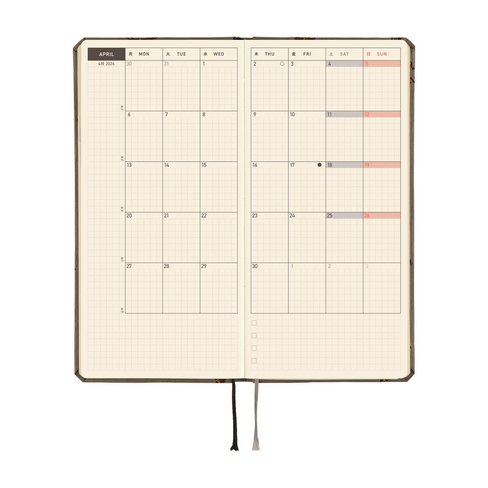 Hobonichi - 2026 Weeks, Bow & Tie: Galloping Horses | English