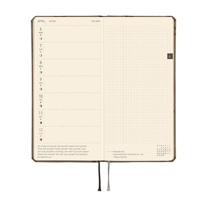 Hobonichi - 2026 Weeks, Bow & Tie: Galloping Horses | English