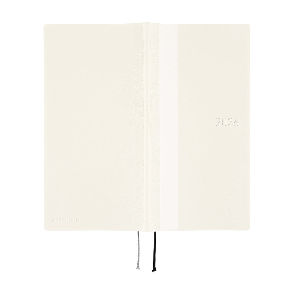 Hobonichi - 2026 Weeks, White Line: Ivory | English