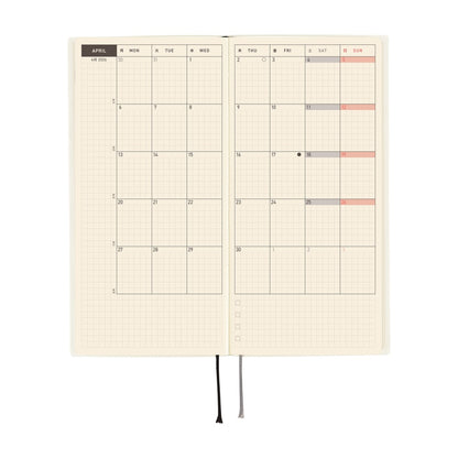 Hobonichi - 2026 Weeks, White Line: Ivory | English