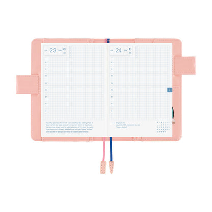 Hobonichi - Candy Stripper: Random Dog & Cat (Pink) | A6 Techo Cover