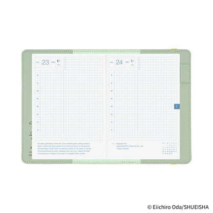 Hobonichi - ONE PIECE magazine:  End of Luffy’s Dream (Mint Green) | A6 Techo Cover