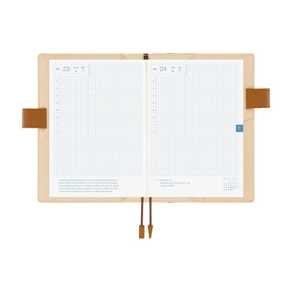 Hobonichi - Shirt Fabric: Foggy Plaid | A5 Cousin Cover