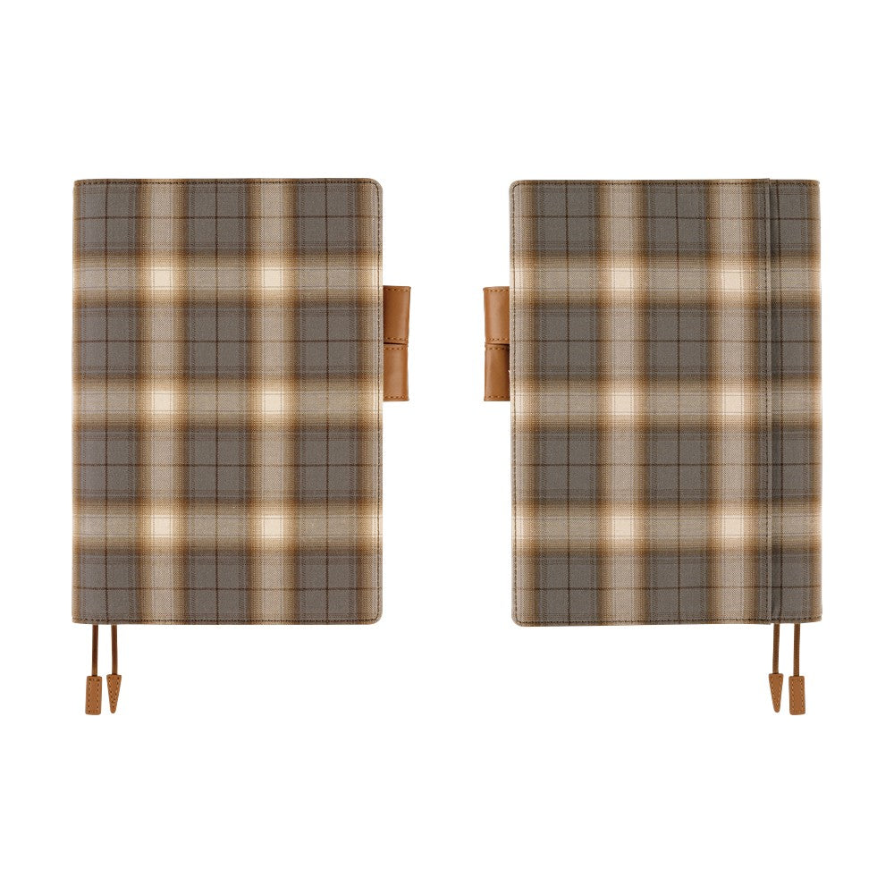Hobonichi - Shirt Fabric: Foggy Plaid | A5 Cousin Cover
