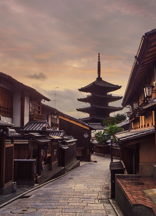 Kyoto Old Streets as dusk