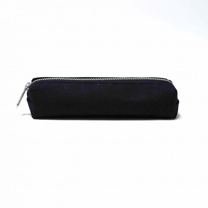 hoop round pencil case made in Japan black front image