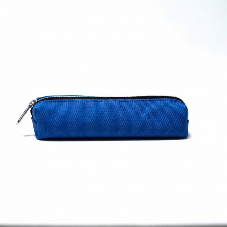 hoop round pencil case made in Japan blue front image