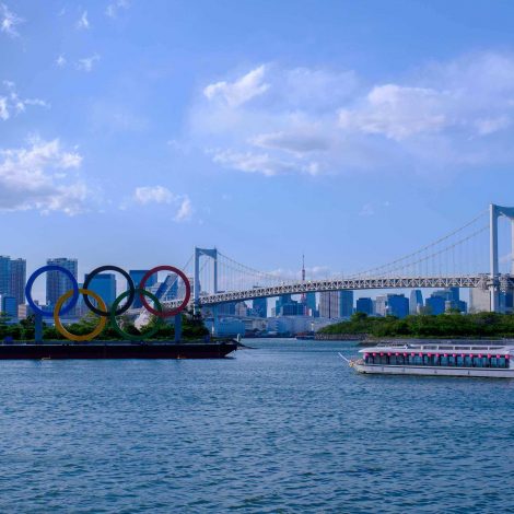 The Olympic Rings in Tokyo