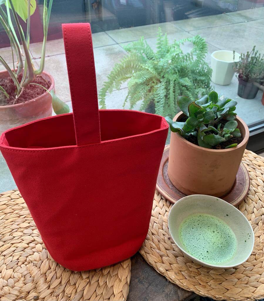 Keiko's Red Hoop Katate Bag