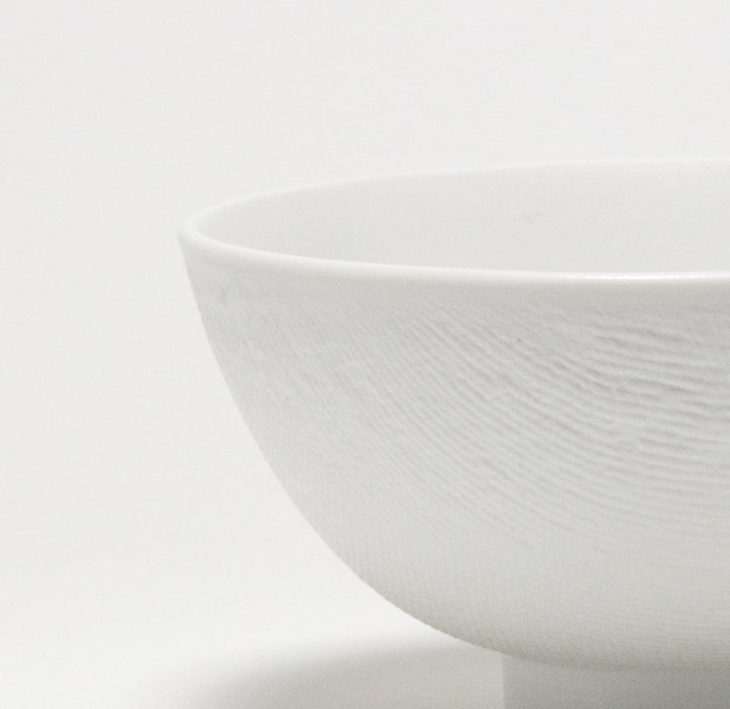 Porcelain Grain Bowl - Quilt Design
