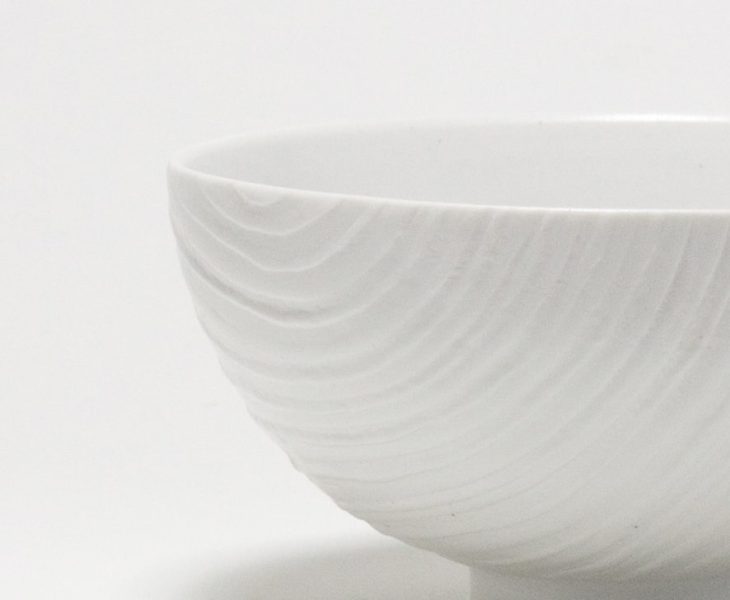 Porcelain Grain Bowl - Wood Design